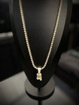 Collier Pendentif Jésus – Incrusté de Diamants Fantaisie