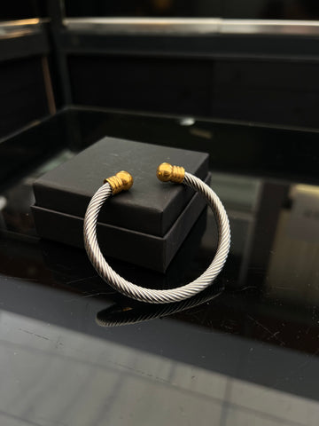 Bracelet Acier Bicolore – Argenté Or