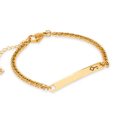 Bracelet Kronos Acier Doré