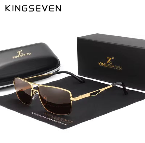 Lunettes Rectangles Or Uv400
