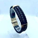 BRACELET 3 CORDES EN CUIR