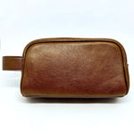 Trousse de toilette en Cuir - Vegas Caramel