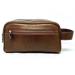 Trousse de toilette en Cuir - Vegas Caramel