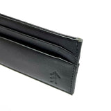 Porte-cartes en cuir Malibu - Noir